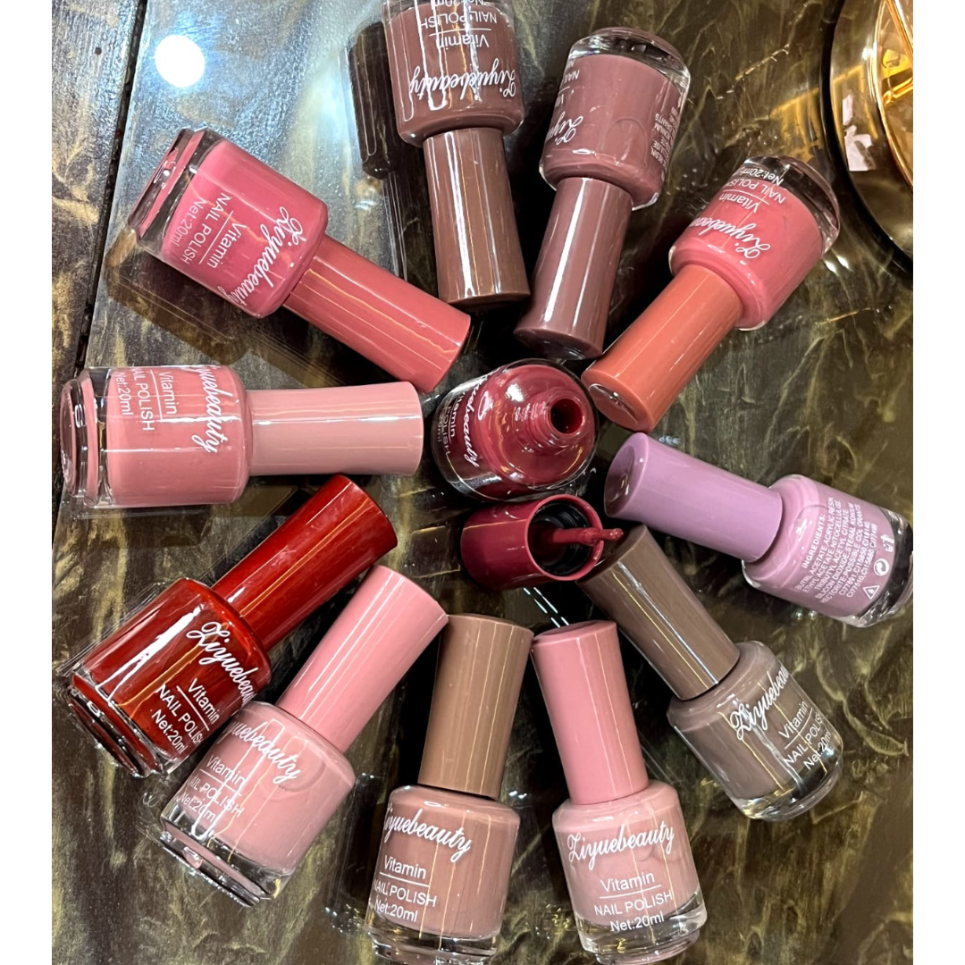Pack of best quality nailpaints (12 Colors)